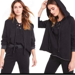 Wildfox Couture Hutton Lace Up Sweater